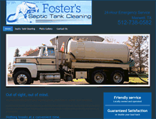 Tablet Screenshot of fostersepticcleaning.com